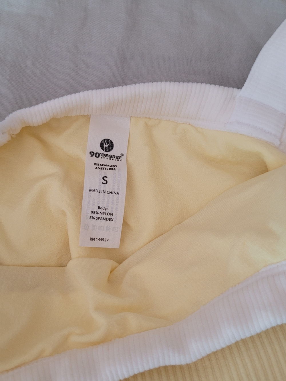 90 Degree Soft Yellow Ribbed Bralette & Shorts Set - Picture 4 of 6